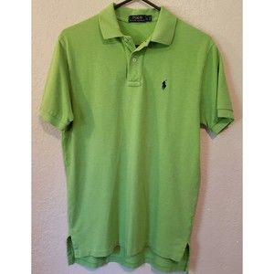 Polo By Ralph Lauren Mens Short Sleeve Polo Shirt Lime Green Size Medium